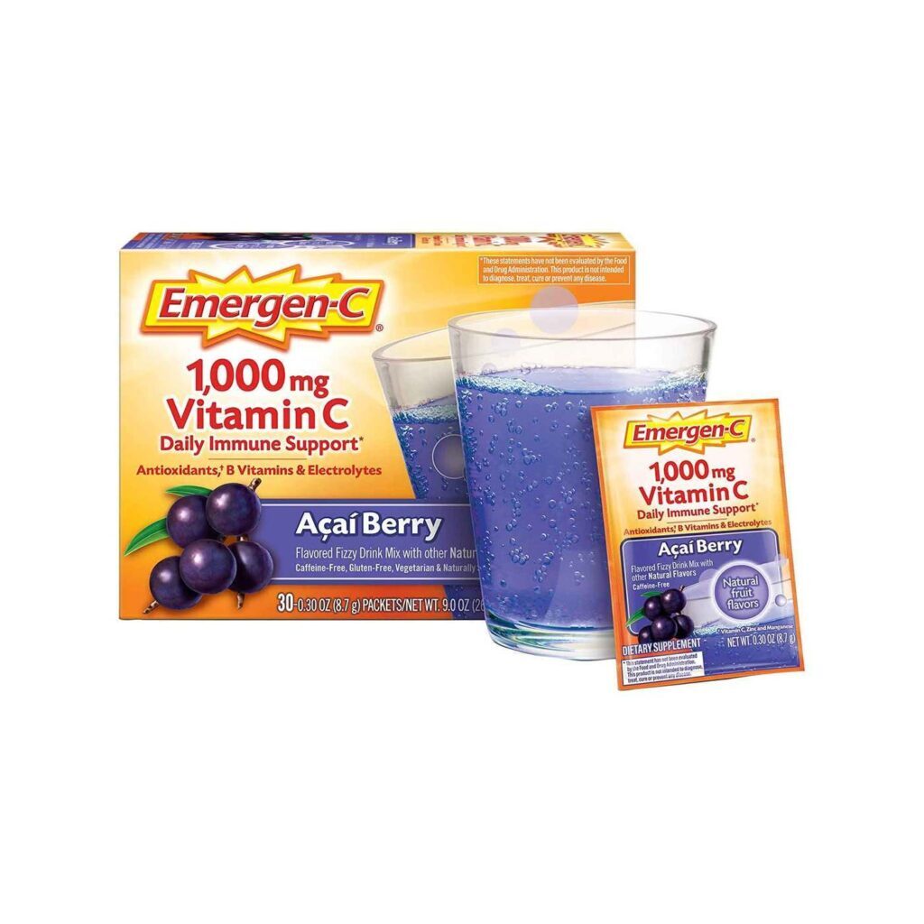 Alacer Emergen-C Açaí Berry: Vitamina C e Energia Antioxidante - 30 Pacotes - Imagem 7
