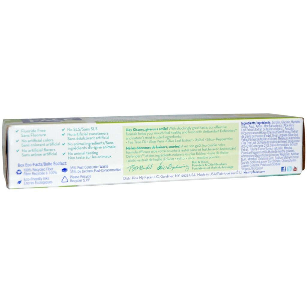Kiss My Face Creme Dental Orgânico Tripla Ação Aloe Vera 127g - Sorriso Saudável - Imagem 2