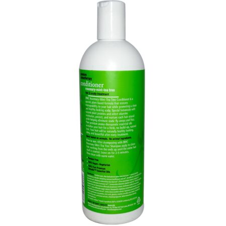 Beauty Without Cruelty, Condicionador Para Tratamento do Cabelo e Couro Cabeludo, Alecrim, Hortelã e Melalleuca - 473 ml (16 fl oz) - Image 2