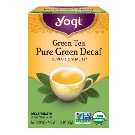 Yogi Tea Chá Verde Puro Descafeinado Orgânico – 16 Saquinhos — foto 1 Yogi Tea Chá Verde Puro Descafeinado Orgânico – 16 Saquinhos — foto 1