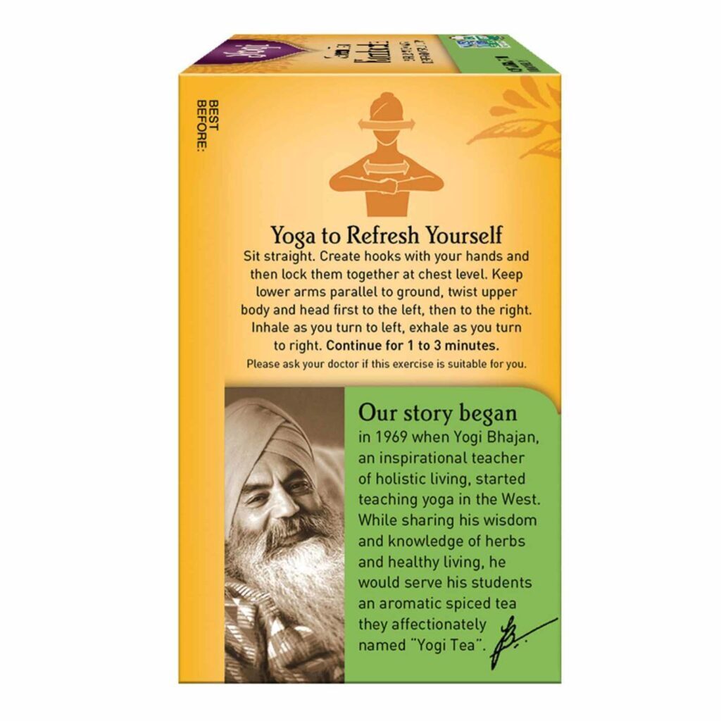 Yogi Chá Verde Kombucha 16 Sacos - Bebida Refrescante e Natural para o Bem-Estar - Imagem 3