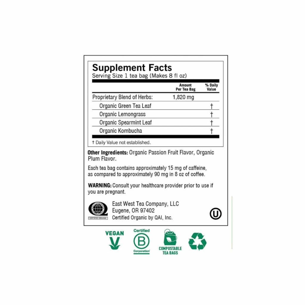 Yogi Chá Verde Kombucha 16 Sacos - Bebida Refrescante e Natural para o Bem-Estar - Imagem 5