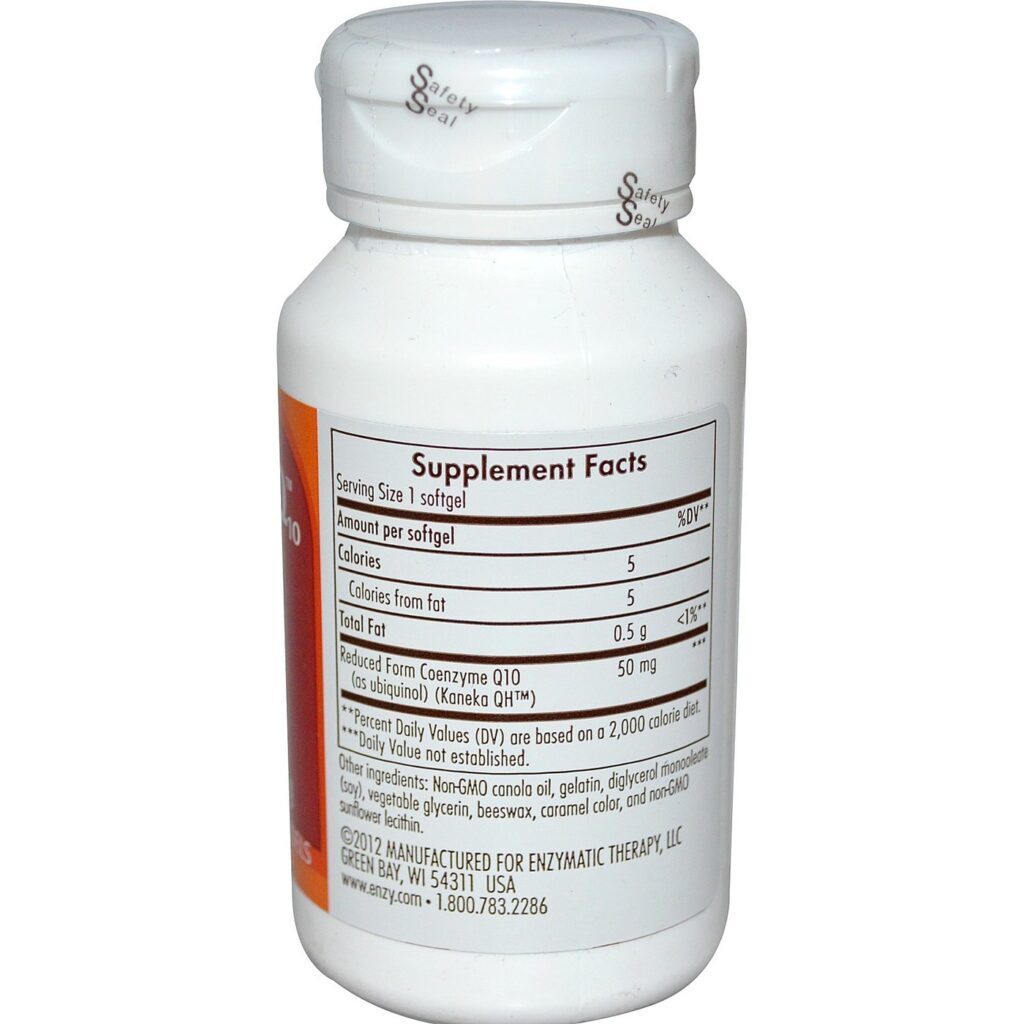 Enzymatic Therapy ActivLife CoQ10 50mg - 60 Cápsulas para Vitalidade e Energia - Imagem 2