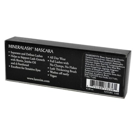 Larenim Mineral Makeup, Mineralash™ Máscara Para Cílios, Jet Preto - 8.5 g (0,25 oz) - Image 3