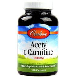 Carlson Labs Acetil L-Carnitina 120 Cápsulas - Energia e Performance