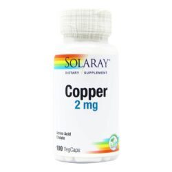 Solaray Cobre 2 mg - 100 Cápsulas: Essencial para o Bem-Estar e Imunidade