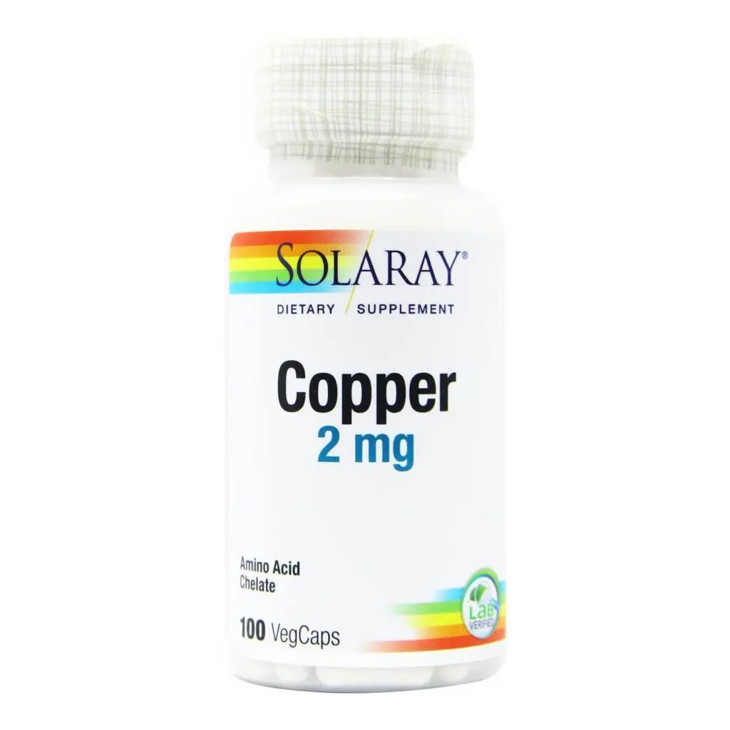 Solaray Cobre 2 mg - 100 Cápsulas: Essencial para o Bem-Estar e Imunidade