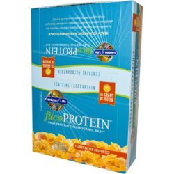 Garden of Life fucoProtein® Manteiga de Amendoim Crunch - 12 Barras Proteína Vegetal