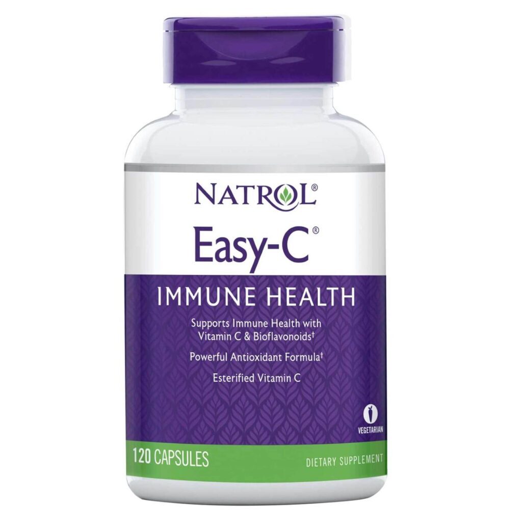 Natrol Easy-C® 500 mg - 120 Cápsulas Vegetarianas: Sua Dose Diária de Vitamina C Pura e Biodisponível no Brasil