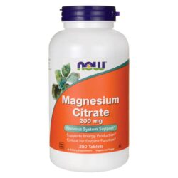 Now Foods Citrato de Magnésio 200 mg - 250 Tabletes: Essencial para o Bem-Estar no Brasil