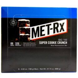 MET-Rx Big 100 Barra de Proteína - 9 Barras: Energia e Recuperação Muscular