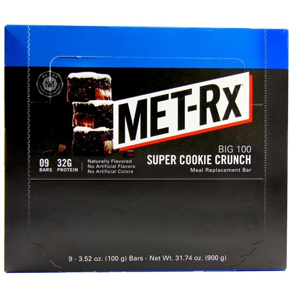 MET-Rx Big 100 Barra de Proteína - 9 Barras: Energia e Recuperação Muscular