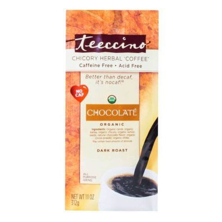 Teeccino, Café Preto Tostado de Chicória - 11 oz (312 g)