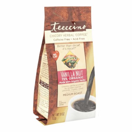 Teeccino Herbal Coffee, Mediterrâneo Assado Médio - Noz e Baunilha - 11 oz (312g) - Image 2