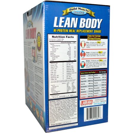 Labrada Nutrition, Proteína Lean Body®, Sabor Sorvete de Baunilha - 20 Pacotes (79 g Cada) - Image 2