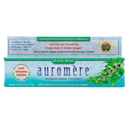 Savesta, Auromère® Creme Dental de Ervas Ayuverdico, Menta Refrescante - 117 g