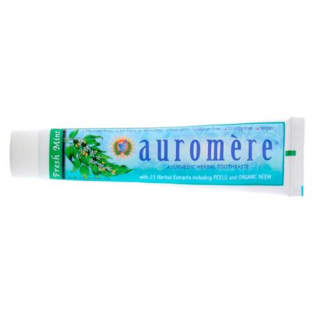 Savesta, Auromère® Creme Dental de Ervas Ayuverdico, Menta Refrescante - 117 g - Image 3