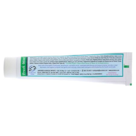 Savesta, Auromère® Creme Dental de Ervas Ayuverdico, Menta Refrescante - 117 g - Image 4