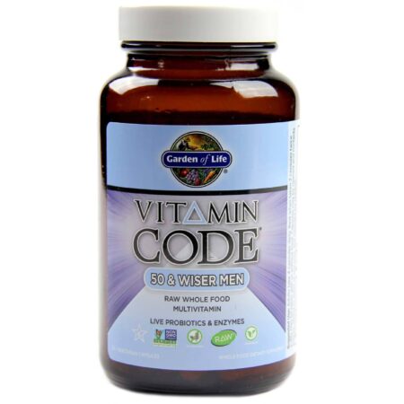 Garden of Life, Vitamin Code® 50- Para Homens Maduros - 120 Cápsulas Vegetarianas