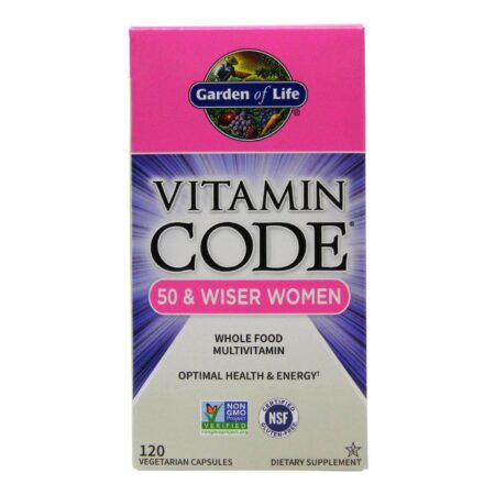 Garden of Life, Multivitamínico para Mulheres +50 - 120 Cápsulas Vegetarianas