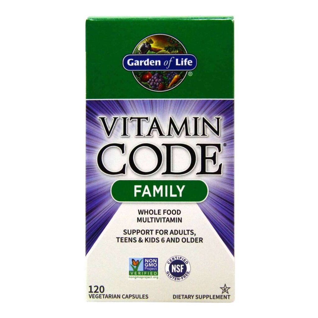 Garden of Life Vitamin Code Multivitamínico Família - 120 Cápsulas Vegetarianas