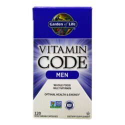 Garden of Life Vitamin Code Multivitamínico Masculino - 120 Cápsulas Vegetarianas