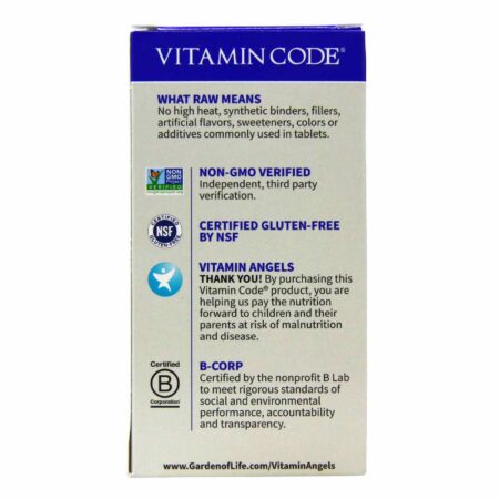 Garden of Life, Multivitamínico Masculino Vitamin Code® - 120 Cápsulas Vegetarianas - Image 3