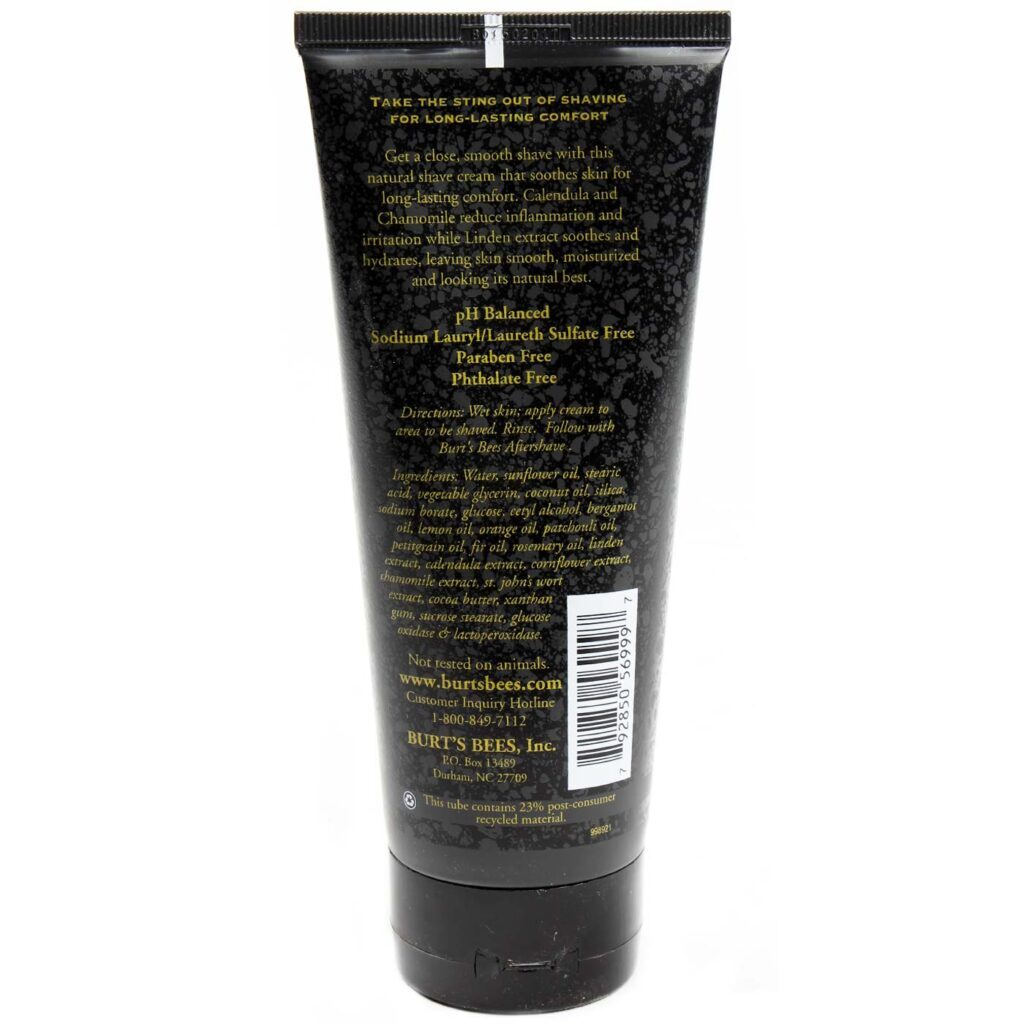 Burt's Bees Creme de Barbear Natural para Pele Masculina - 170g: Cuidados Suaves e Eficazes - Imagem 2