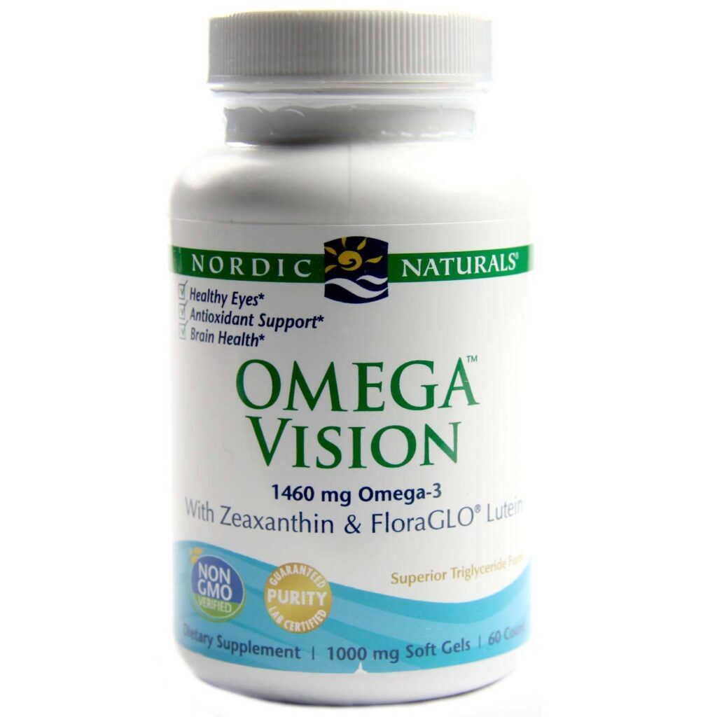 Nordic Naturals Ômega™ Visão - 60 Cápsulas para Saúde Ocular