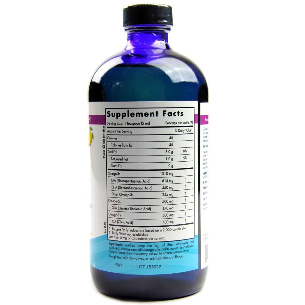 Nordic Naturals Ômega Completo Limão 473 ml - Saúde Cardiovascular e Cognitiva - Imagem 2