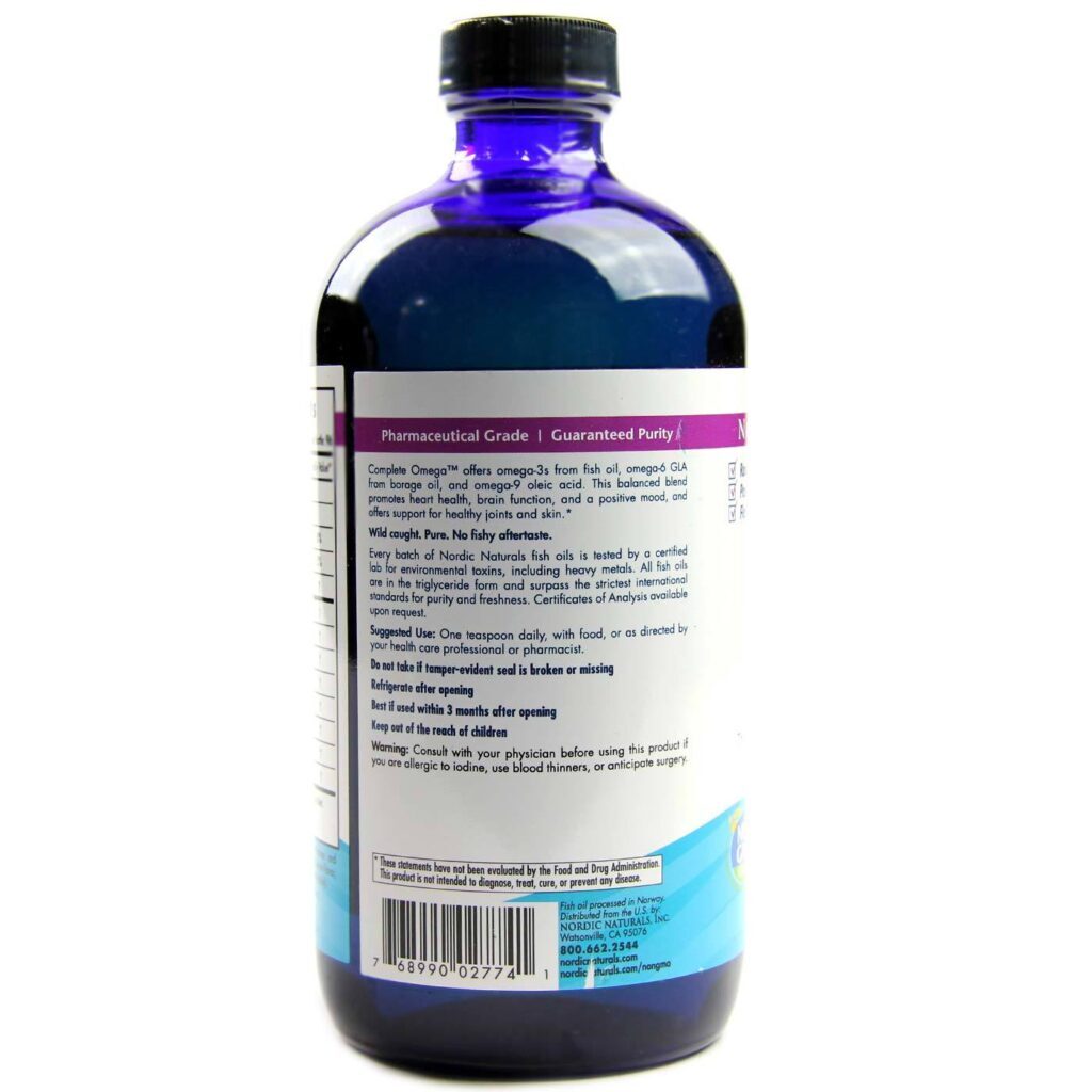 Nordic Naturals Ômega Completo Limão 473 ml - Saúde Cardiovascular e Cognitiva - Imagem 3