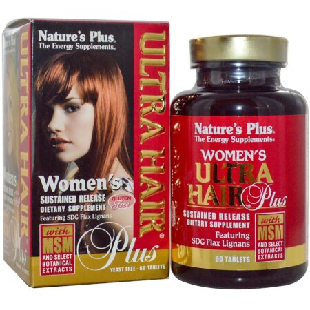 Nature's Plus, Ultra Hair® Vitaminas para Cabelos com MSM - 60 Tabletes