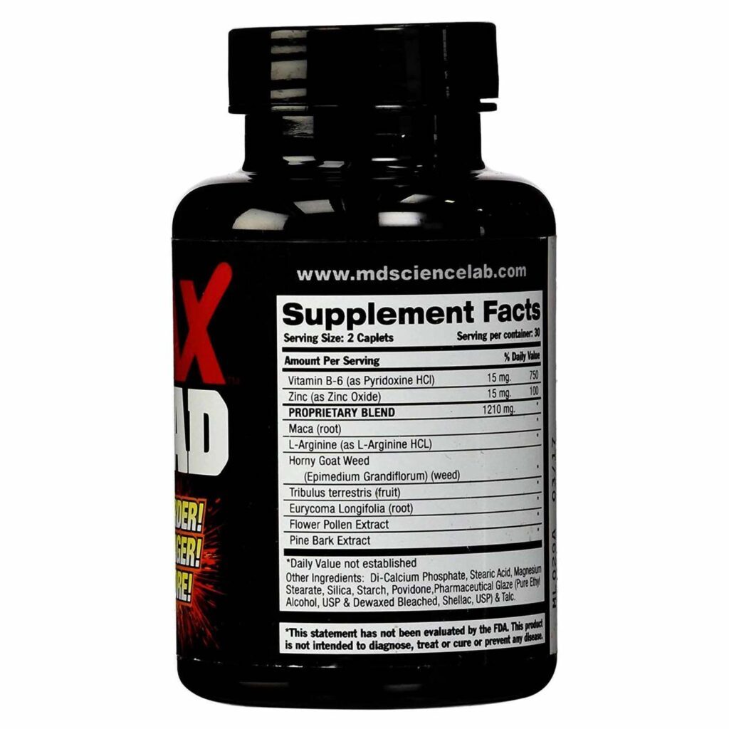 M.D. Science Lab Max Load - Potencializador Masculino 60 Tabletes - Imagem 2
