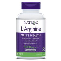 Natrol L-Arginina 3000 mg - 90 Tabletes: Energia e Saúde Cardiovascular