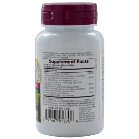 Nature's Plus, Resveratrol 125 mg - 60 Tabletes - Image 2