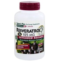 Nature's Plus Resveratrol 125mg - Potencializador de Longevidade com 120 Comprimidos