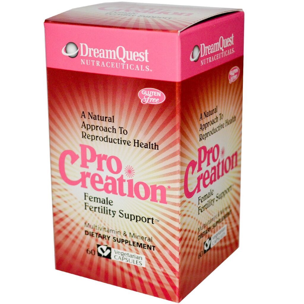 DreamQuest Nutraceuticals™ ProCreation Suporte Fertilidade Feminina 60 Cápsulas Vegetarianas
