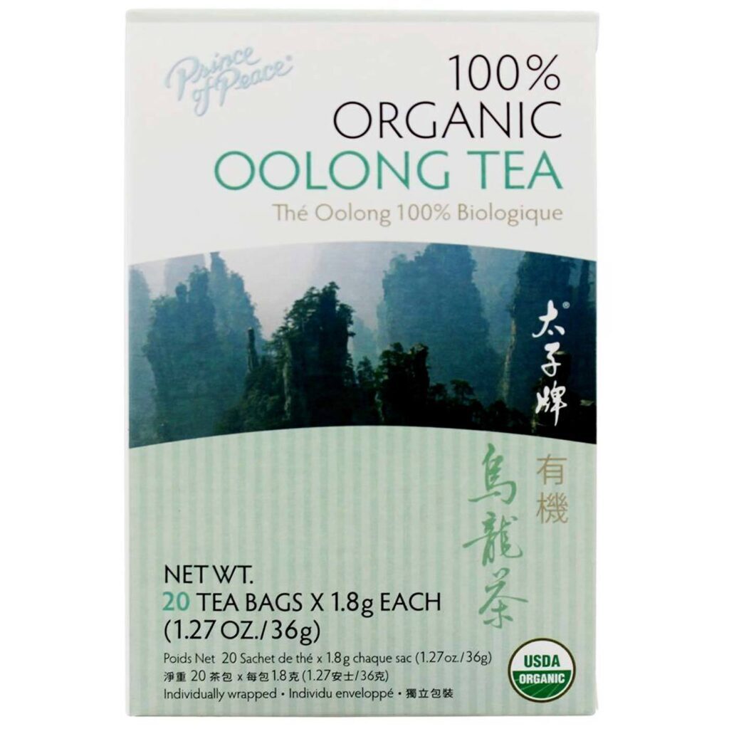 Prince Of Peace Chá de Oolong Orgânico - 20 Saquinhos Pronta Entrega Brasil