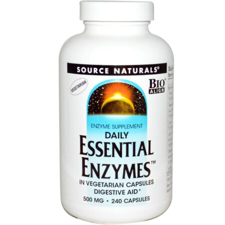 Source Naturals, Enzimas Essenciais - 240 Cápsulas Vegetarianas