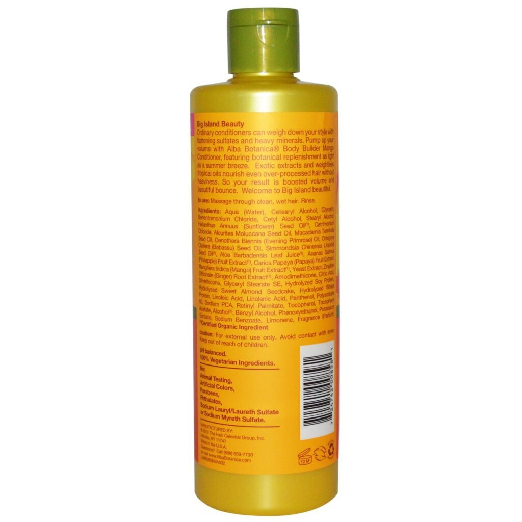 Alba Botanica Condicionador Hidratante Manga - 340g: Nutrição Profunda para Cabelos Secos - Imagem 2