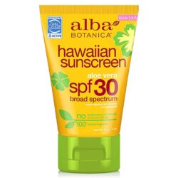 Alba Botanica Protetor Solar Aloe Vera FPS 30 - 113g (4 oz) - Proteção Solar Diária