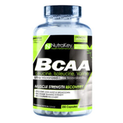 NutraKey BCAA 1500 - 200 Cápsulas: Aminoácidos Essenciais para Recuperação e Desempenho Muscular no Brasil