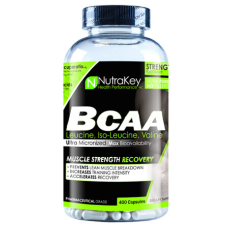 NutraKey, BCAA 1500 - 400 Cápsulas