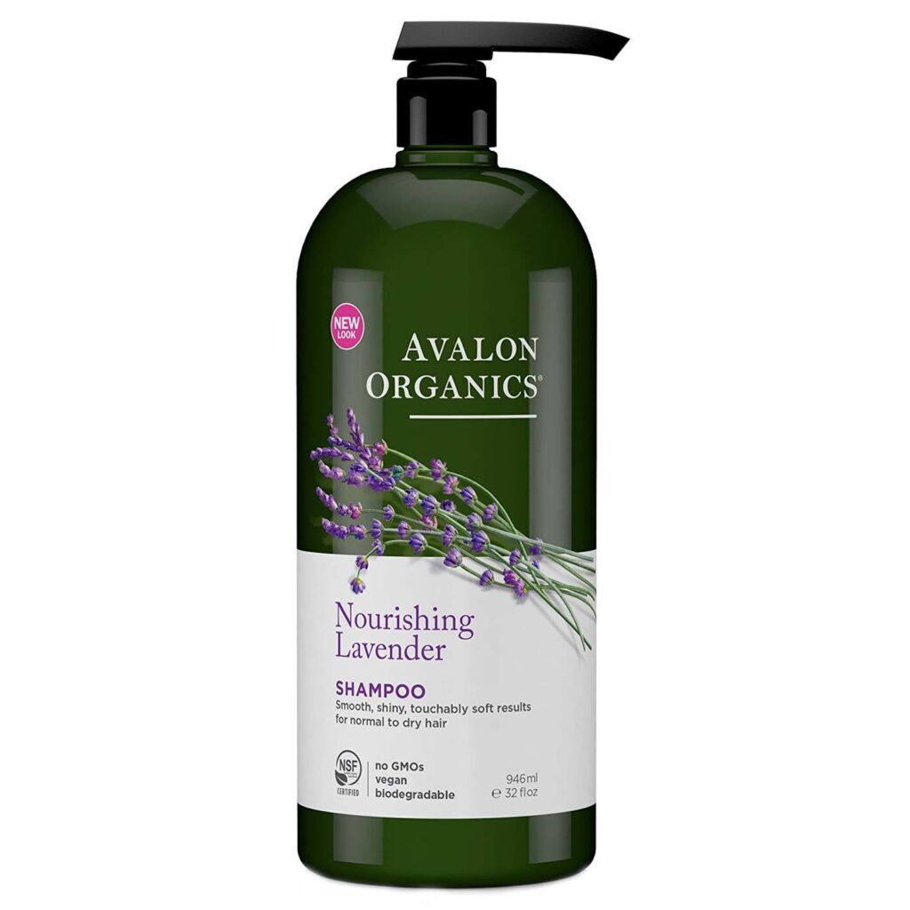 Avalon Organics Shampoo Nutritivo de Lavanda - Cabelos Saudáveis e Macios 946ml