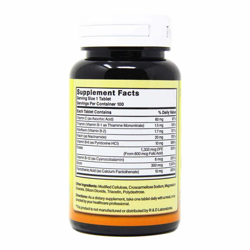 Nature's Blend Complexo B com Vitamina C - 100 Tabletes: Energia e Imunidade para o Brasil - Imagem 3