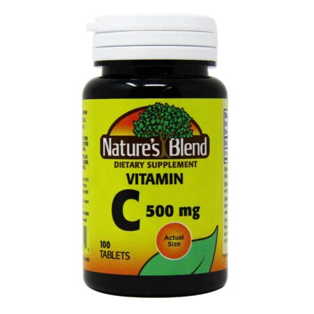 Nature's Blend, Vitamina C 500 mg - 100 Tabletes