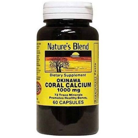 Nature's Blend, Okinawa Coral Cálcio - 60 Cápsulas