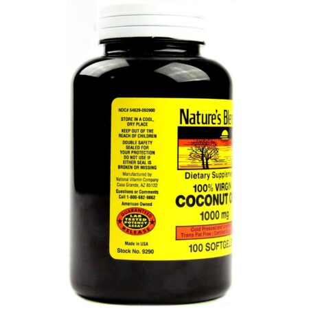 Nature's Blend, Óleo de Coco 1000 mg - 100 Cápsulas em Gel - Image 3