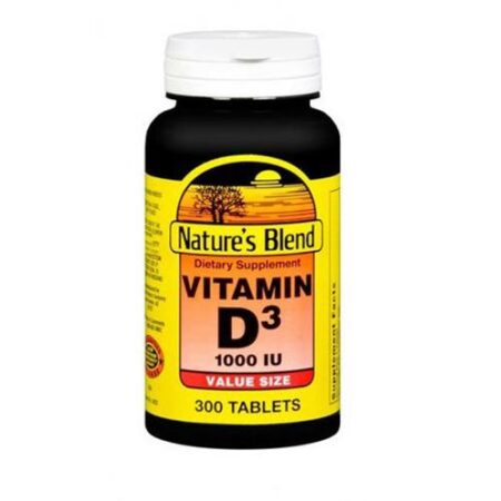 Nature's Blend, Vitamina D3 1,000 IU - 300 Tabletes