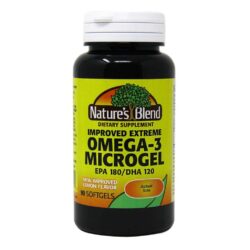 Nature's Blend Extreme Omega-3 Microgel: 90 Cápsulas para Saúde Cardiovascular e Cerebral no Brasil